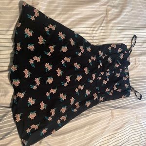 Hollister black floral dress